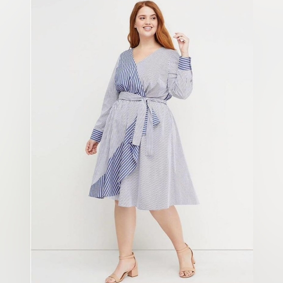 Lane Bryant Dresses & Skirts - Lane Bryant X Beauticurve | Faux Wrap Dress